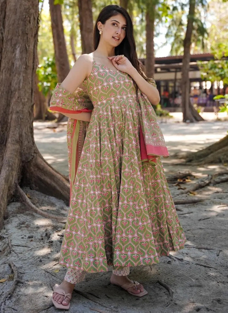 Vegaa Fashion Multi Color Muslin Digital Print Designer Salwar Suit | Grocsy