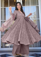Vegaa Fashion Onion Pink Pure Muslin Digital Printed Designer Salwar Suit | Grocsy