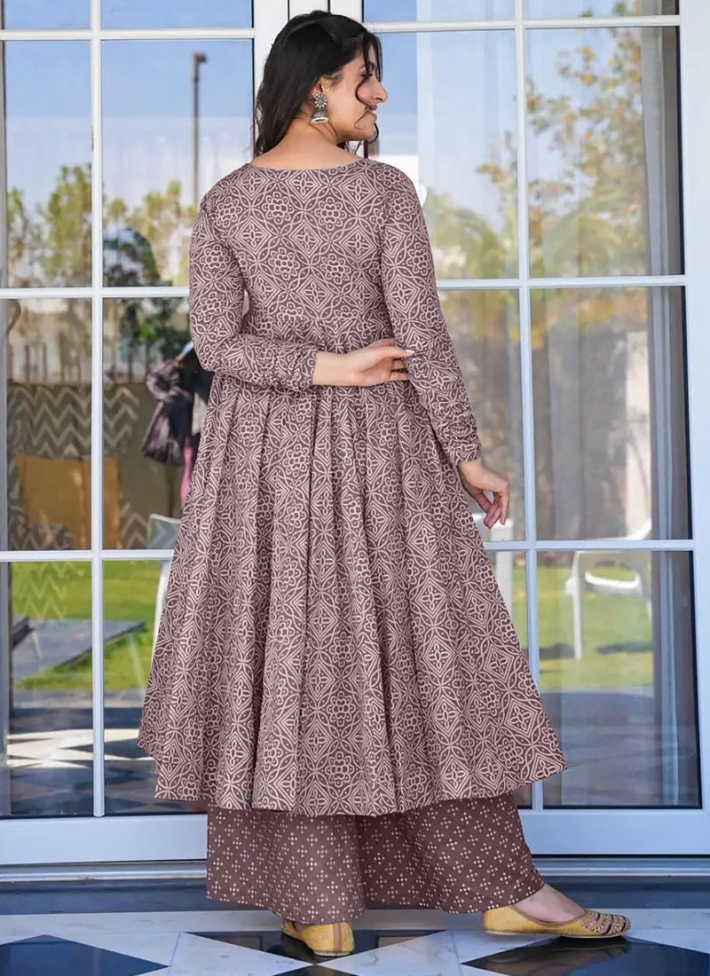 Vegaa Fashion Onion Pink Pure Muslin Digital Printed Designer Salwar Suit | Grocsy