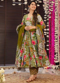 Vegaa Fashion Mehndi Muslin Digital Print Designer Salwar Suit | Grocsy