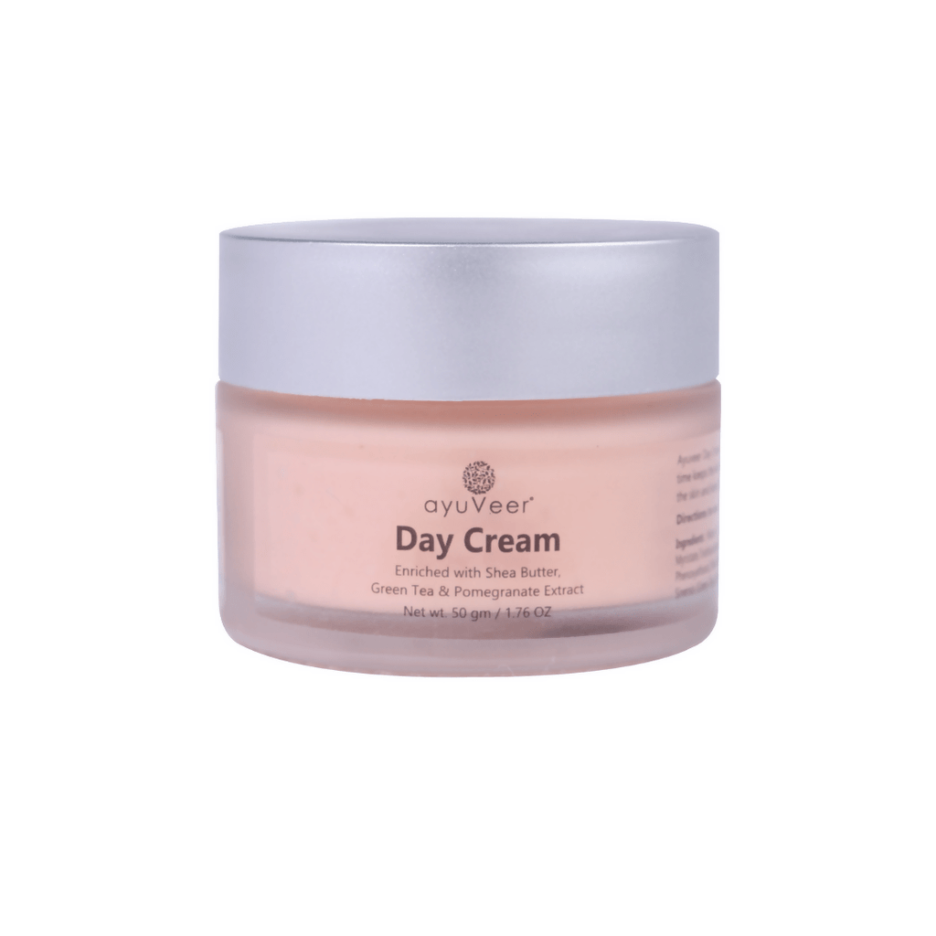 Ayuveer Day Cream With Shea Butter, Green Tea & Pomegranate | Grocsy
