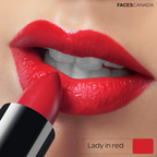 Faces Canada Creme Finish Lipstick - Lady In Red 11 | Grocsy