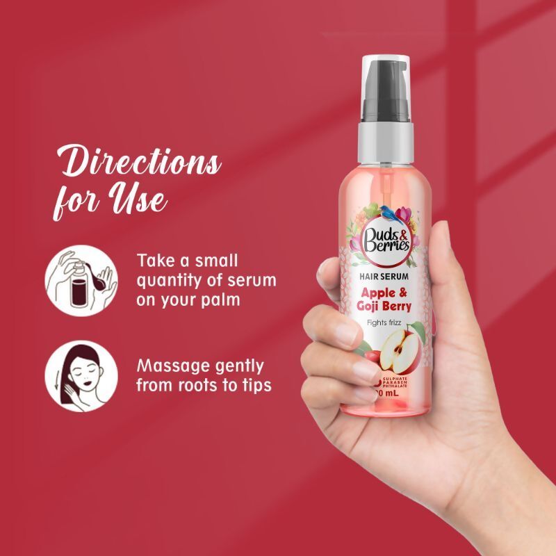Buds & Berries Apple & Gojiberry Hair Serum | Grocsy