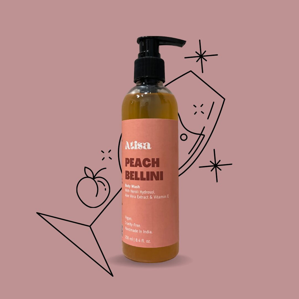 Atisa Peach Bellini Body Wash | Grocsy