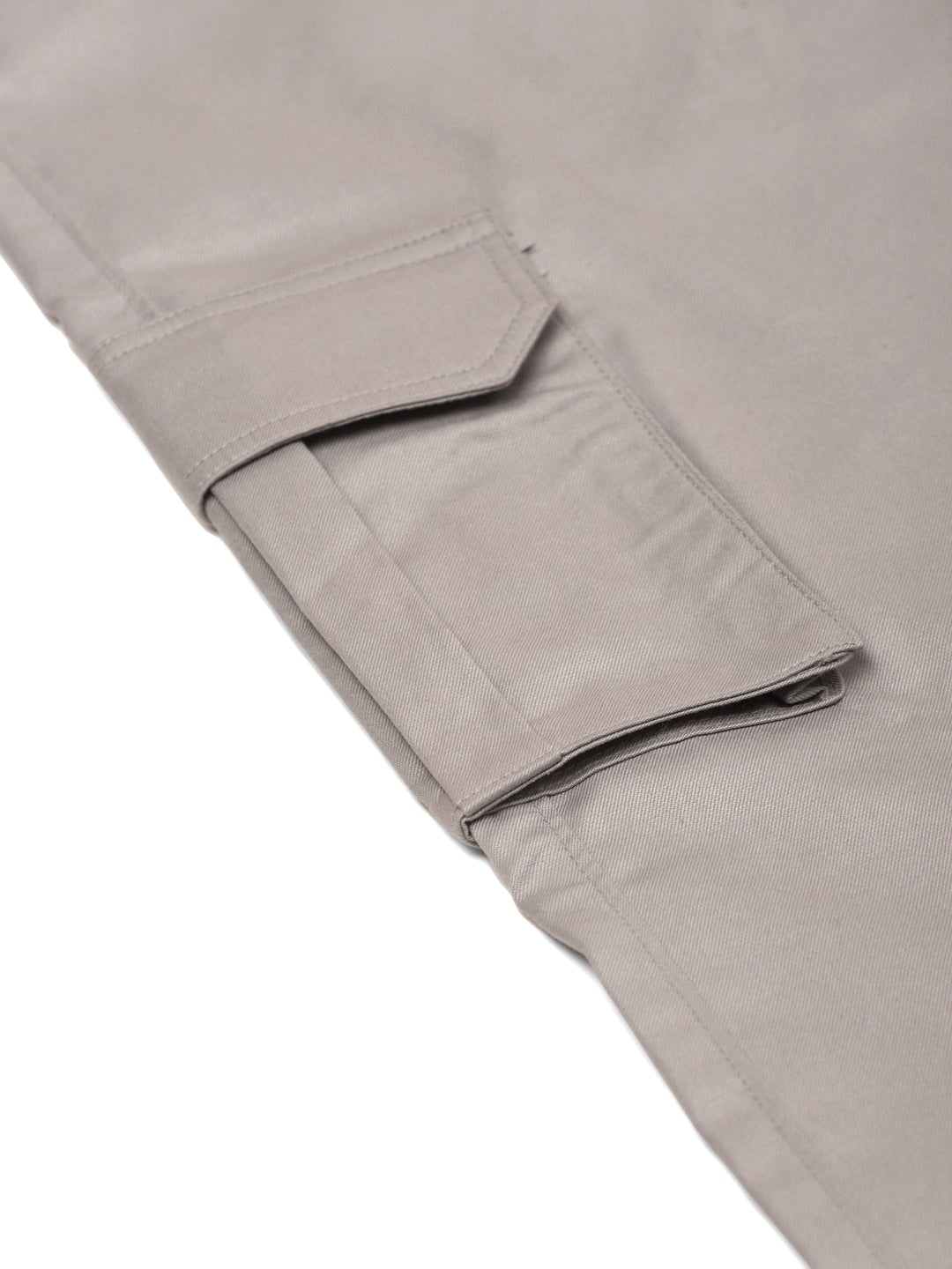 Jainish Men's Casual Cotton Solid Cargo Pants ( KGP 154 Light-Grey ) | Grocsy