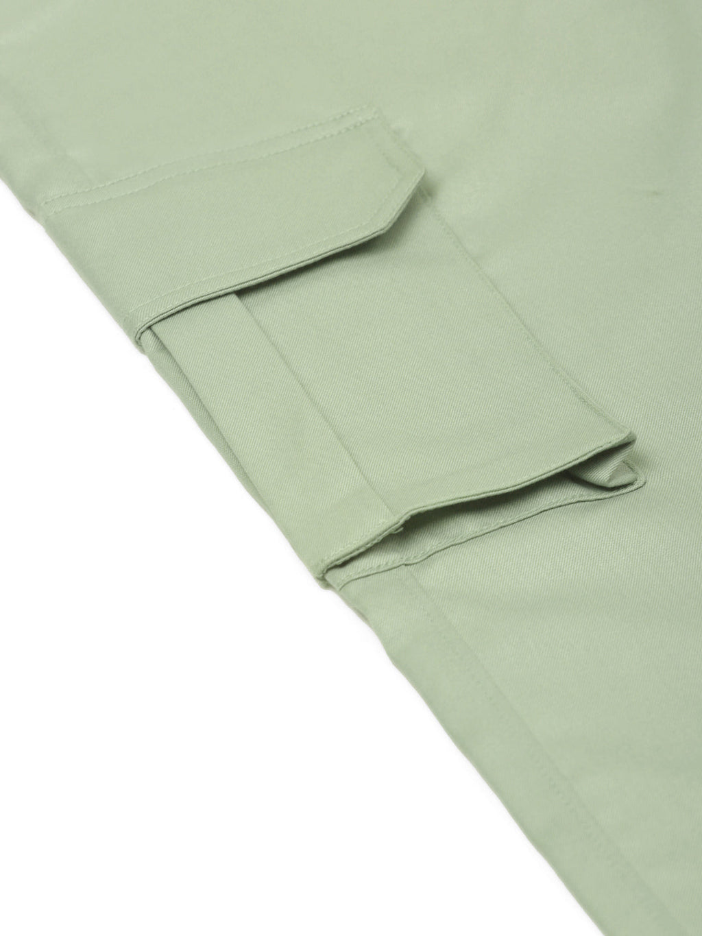Jainish Men's Casual Cotton Solid Cargo Pants ( KGP 154 Pista-Green ) | Grocsy