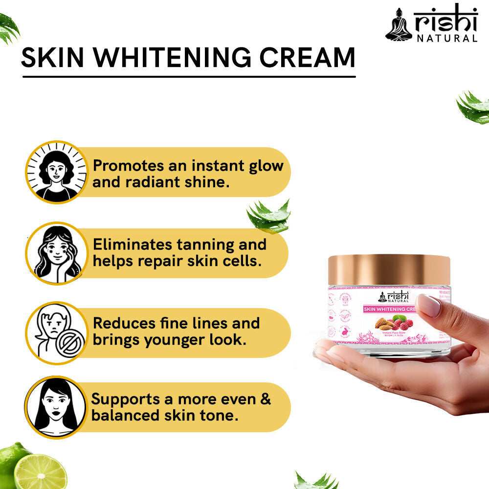 Rishi Natural Skin Whitening Cream | Grocsy