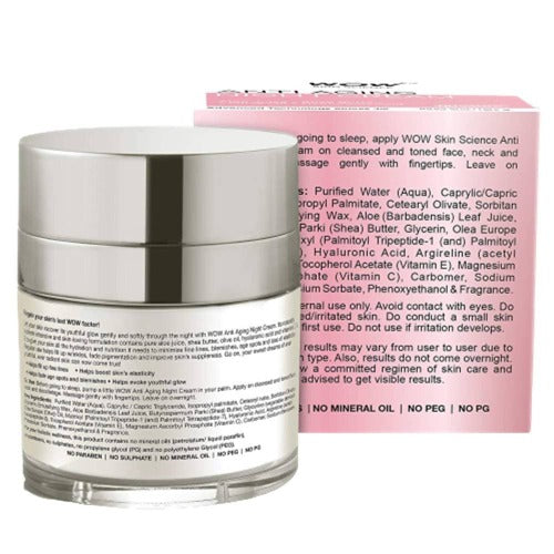 Wow Skin Science Anti Aging Night Cream | Grocsy
