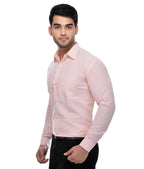RIAG Beige Men's Full Sleeves Solid Shirt | Grocsy