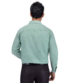 RIAG Green Men's Full Sleeves Solid Shirt | Grocsy