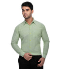 RIAG Green Men's Full Sleeves Solid Shirt | Grocsy