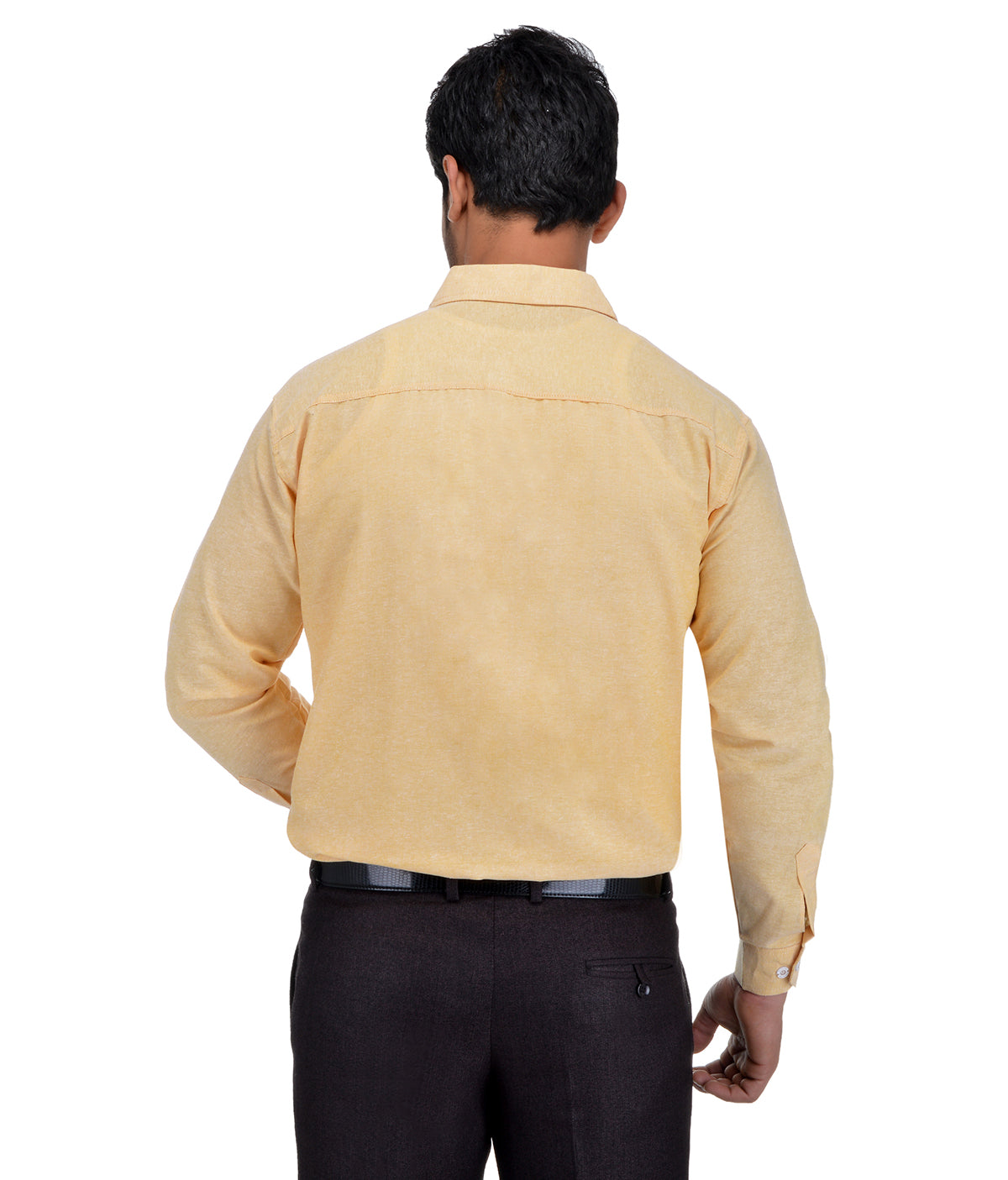 RIAG Beige Men's Full Sleeves Solid Shirt | Grocsy