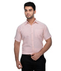 RIAG Beige Men's Half Sleeves Solid Shirt | Grocsy