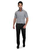 RIAG Grey Men's Half Sleeves Solid Shirt | Grocsy