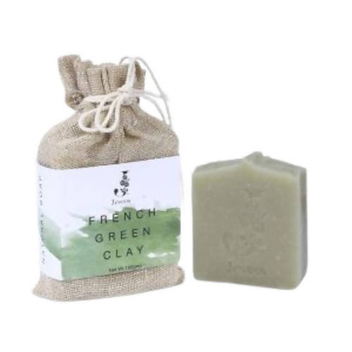 Jeveos Natural Handmade French Green Clay Soap | Grocsy