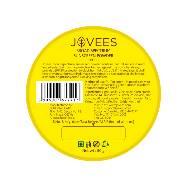 Jovees Broad Spectrum Sunscreen Powder SPF30 | Grocsy