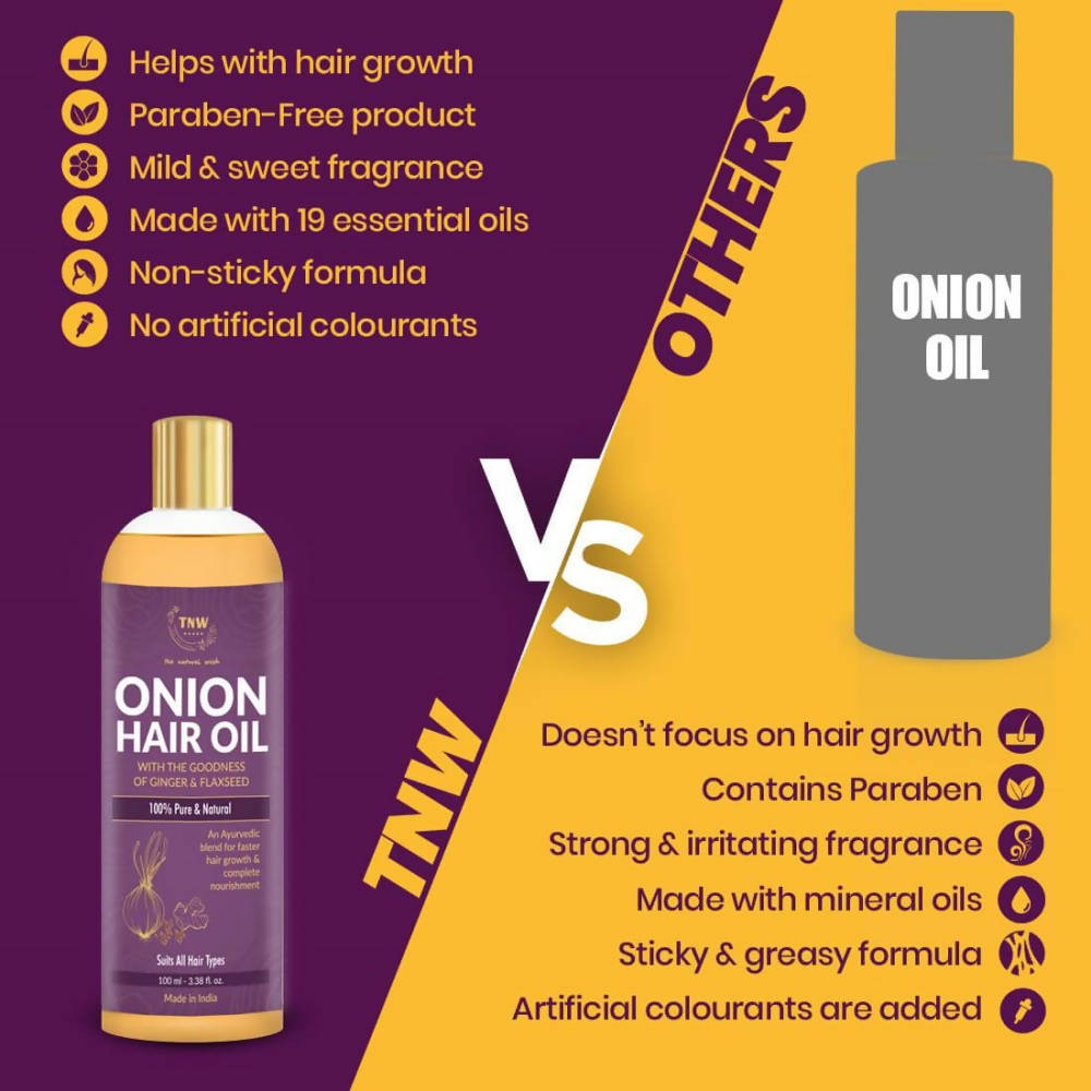 The Natural Wash Onion Hair Oil | Grocsy