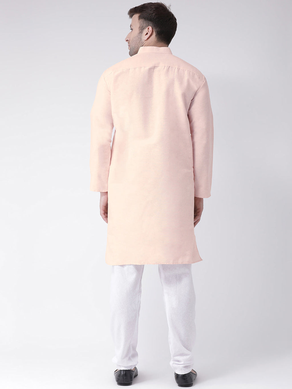 RIAG Men's Beige Cotton Long Ethnic Kurta | Grocsy