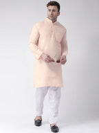 RIAG Men's Beige Cotton Long Ethnic Kurta | Grocsy