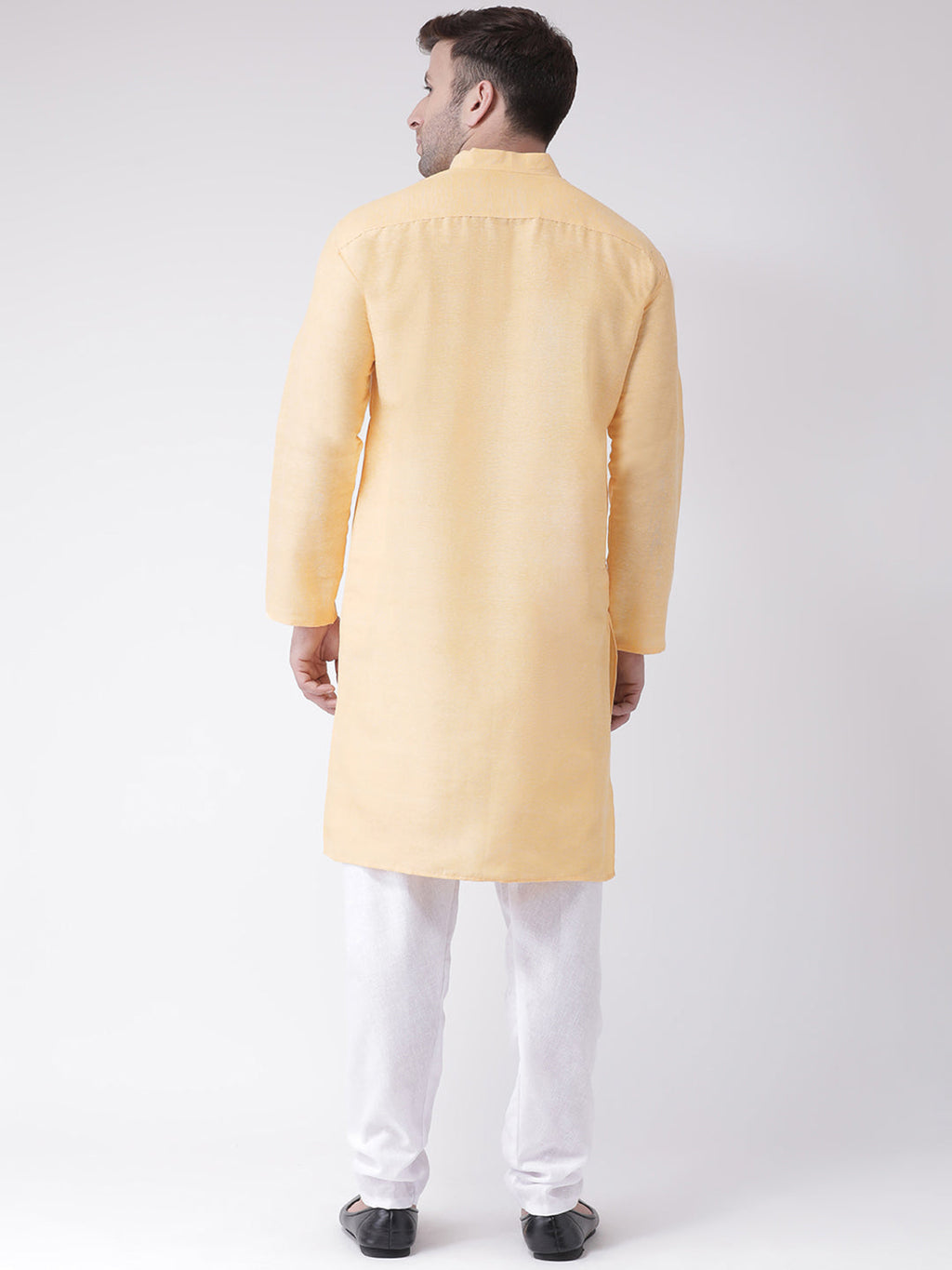 RIAG Men's Beige Cotton Long Ethnic Kurta | Grocsy