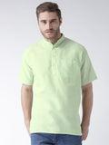 RIAG Men's Green Cotton Short Ethnic Kurta | Grocsy