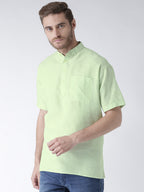 RIAG Men's Green Cotton Short Ethnic Kurta | Grocsy