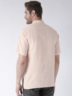 RIAG Men's Beige Cotton Short Ethnic Kurta | Grocsy
