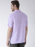 RIAG Men's Purple Cotton Short Ethnic Kurta | Grocsy