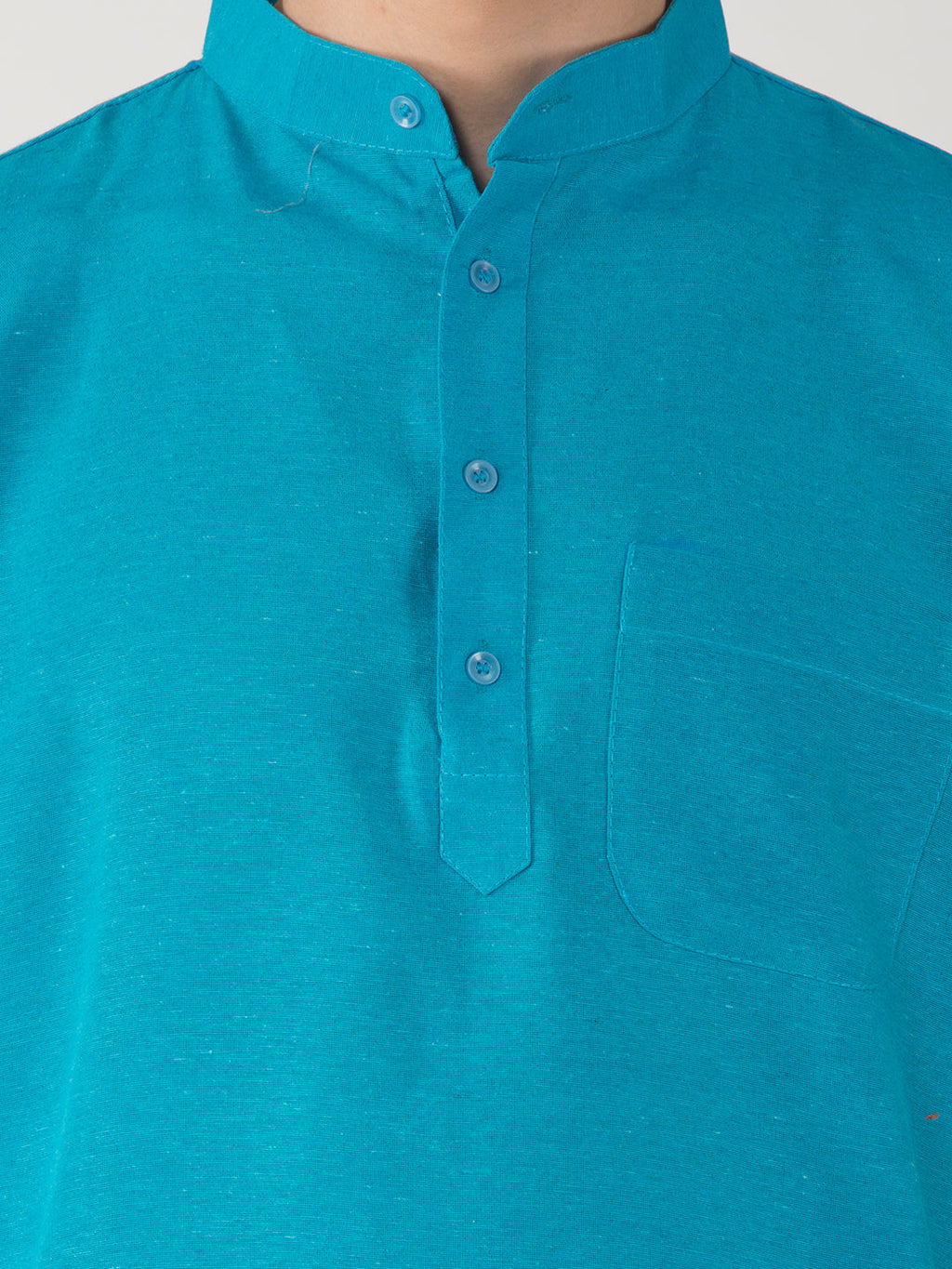 RIAG Men's Blue Cotton Short Ethnic Kurta | Grocsy