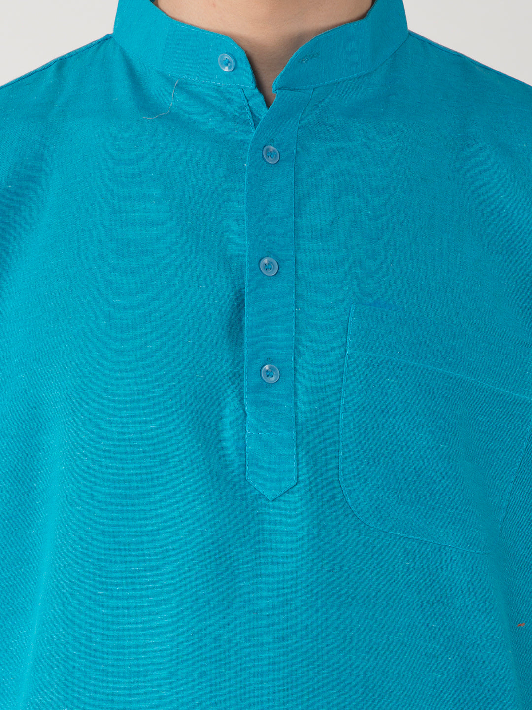 RIAG Men's Blue Cotton Short Ethnic Kurta | Grocsy