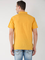 RIAG Men's Yellow Cotton Short Ethnic Kurta | Grocsy