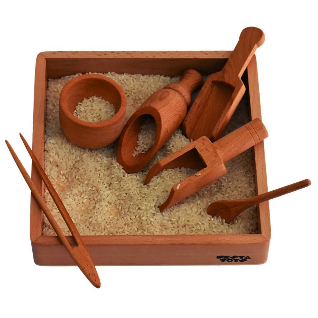 Nesta Toys Montessori Tray - Beech Wood | Grocsy
