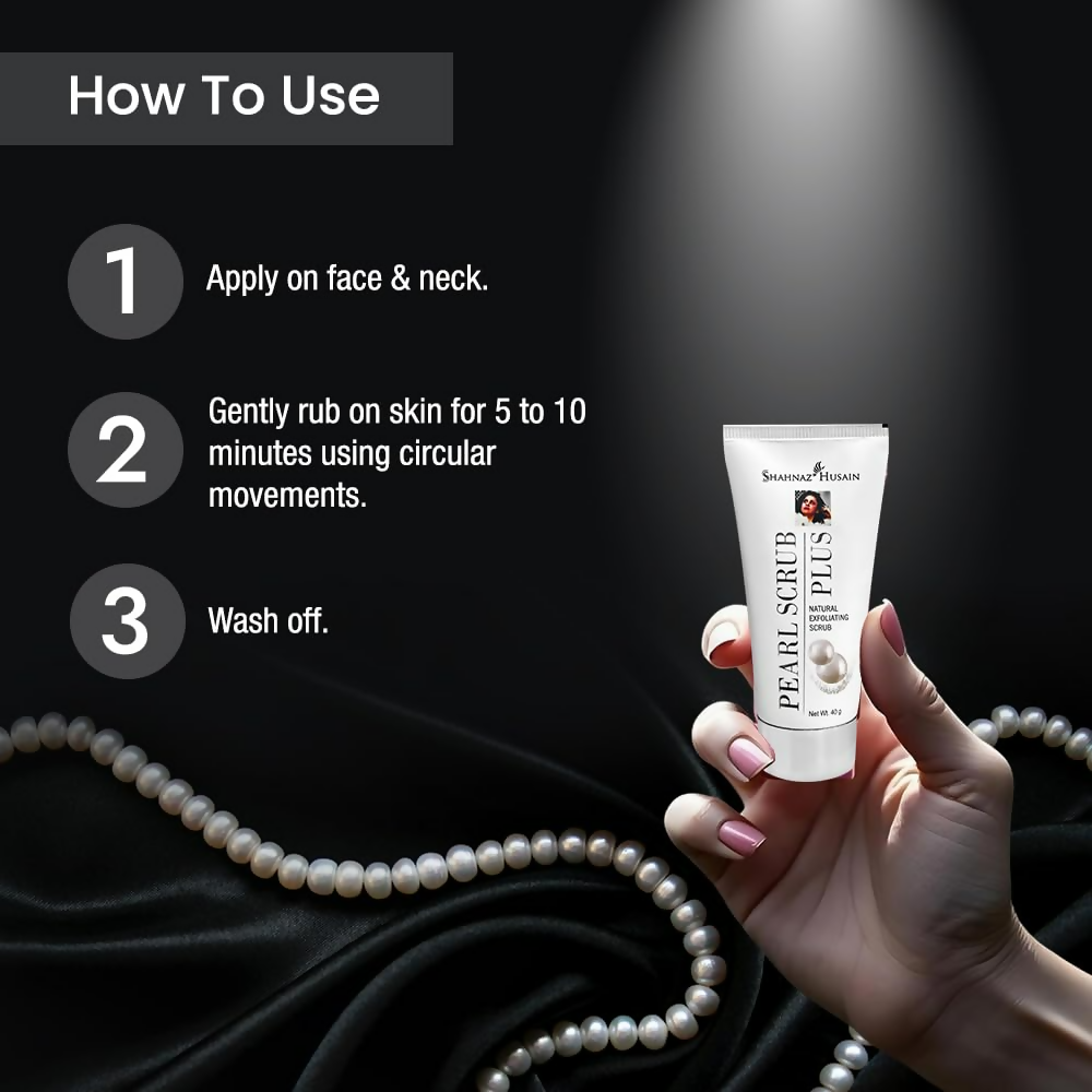 Shahnaz Husain Pearl Scrub Plus (Natural Exfoliating Scrub) | Grocsy