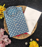 Neera Trendz Blue Cotton Thread Embroidery Kid's Kurta Pajama | Grocsy