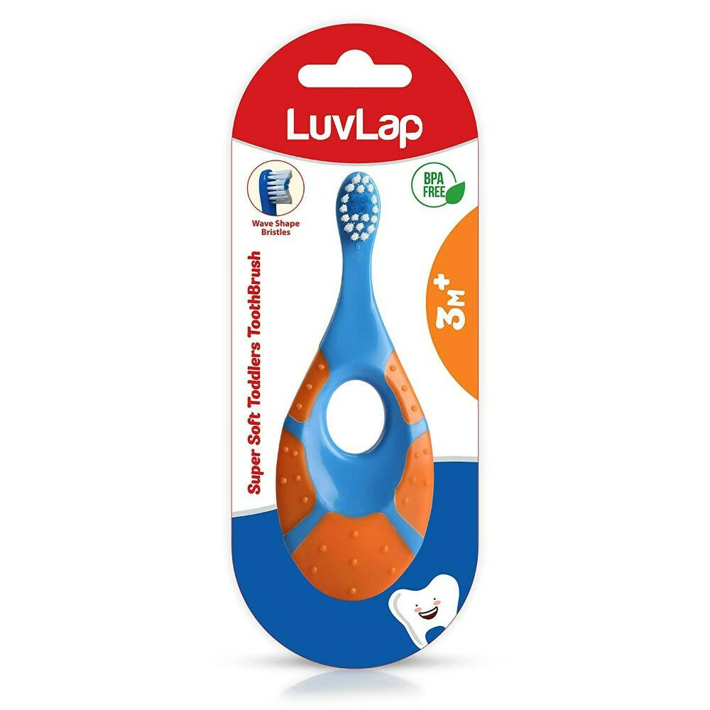 LuvLap Turtle Shaped Baby Manual Toddler & Toothbrush | Grocsy