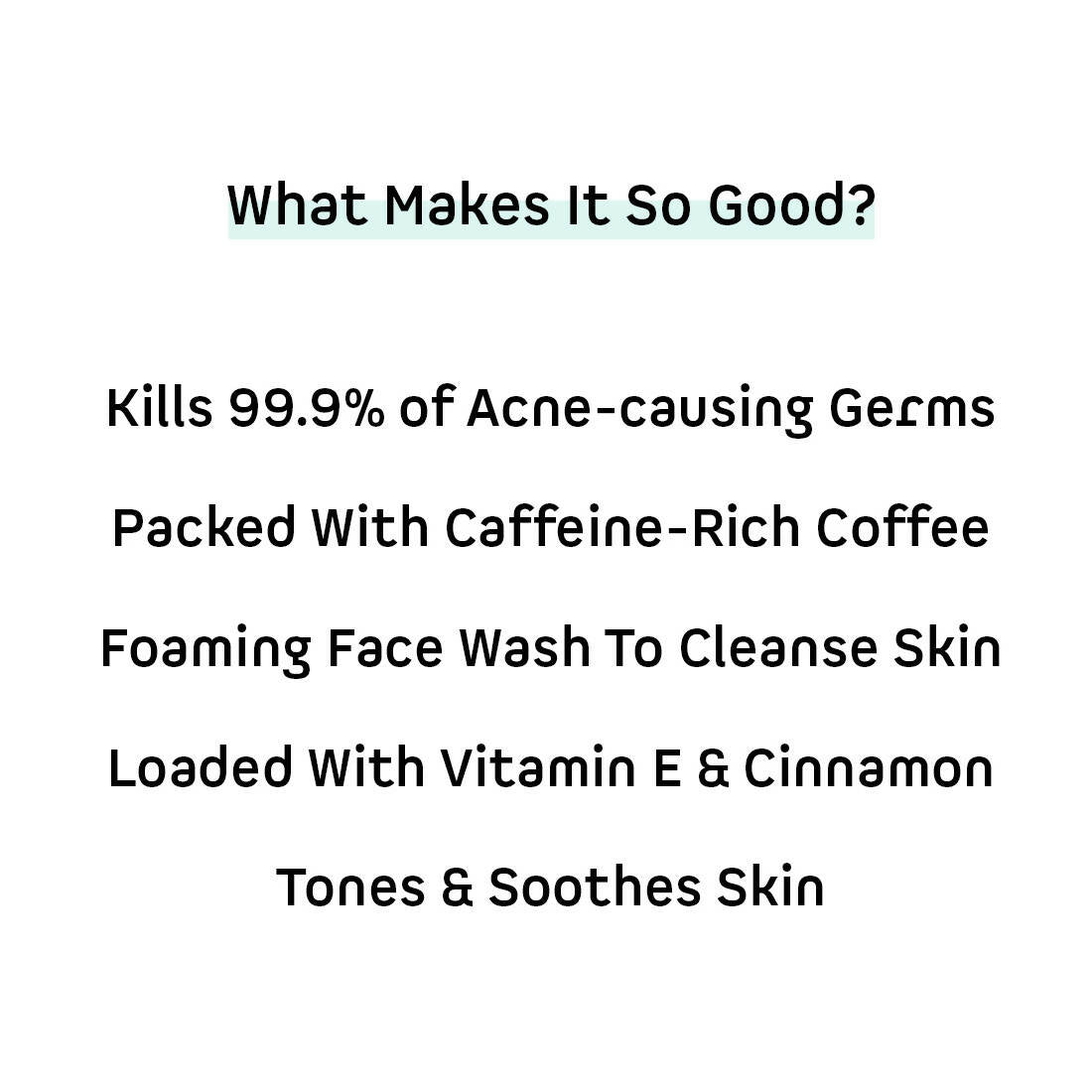 mCaffeine Anti Acne Coffee Foaming Face Wash | Grocsy