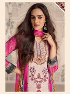 Aarshi Fashions Pink Heavy Crepe Digital Print Full Stitched Palazzo Suits | Grocsy