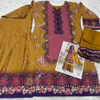 Aarshi Fashions Yellow Heavy Crepe Digital Print Full Stitched Palazzo Suits | Grocsy