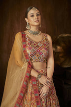 Wedding Designer Multi Georgette Lehenga Choli - Anbazaar | Grocsy