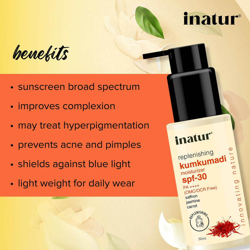 Inatur Kumkumadi Sunscreen SPF 30 | Grocsy