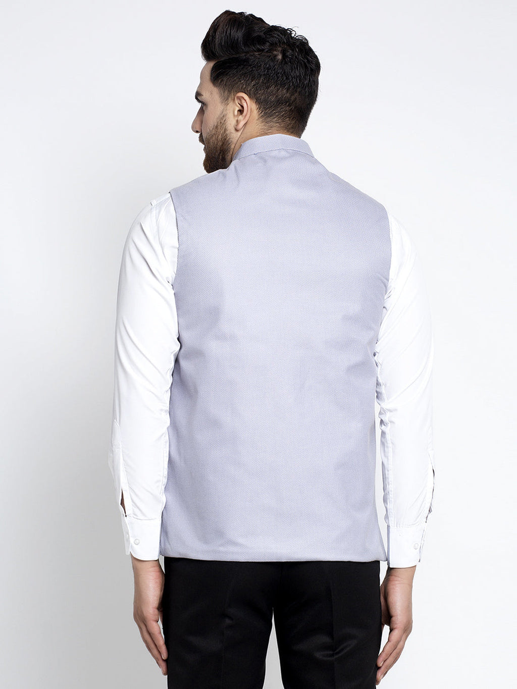 Jompers Men's Blue Nehru Jacket | Grocsy