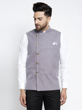Jompers Men's Purple Nehru Jacket | Grocsy