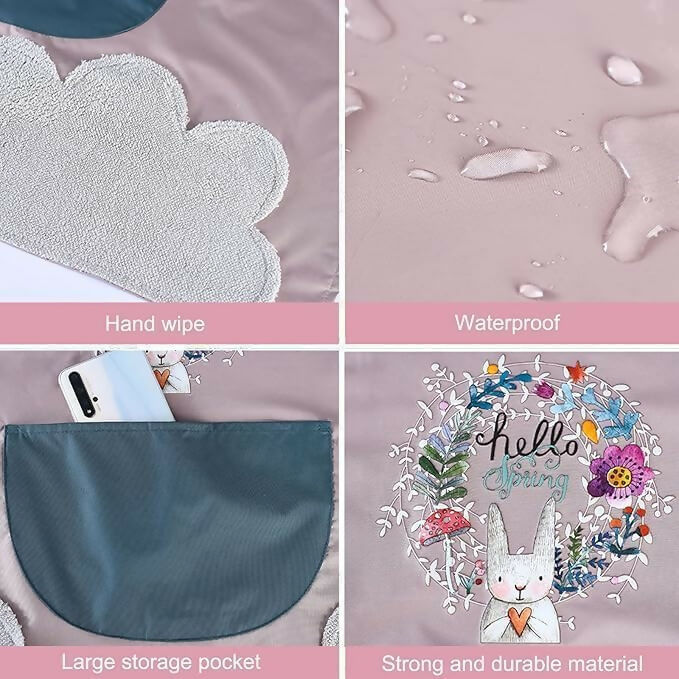 Klimet Waterproof Kitchen Apron For Women-Assorted (pack of 2) | Grocsy