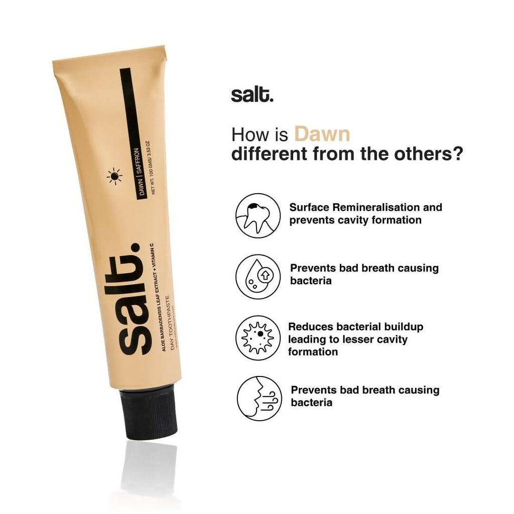 Salt. Oral Care Saffron Dawn Day Toothpaste | Grocsy