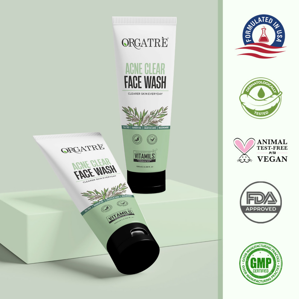 Orgatre Acne Clear Face Wash | Grocsy