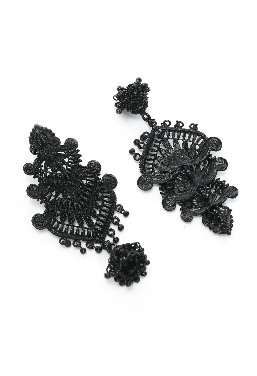 Mominos Fashion Johar Kamal Latest Design Black Color Earrings