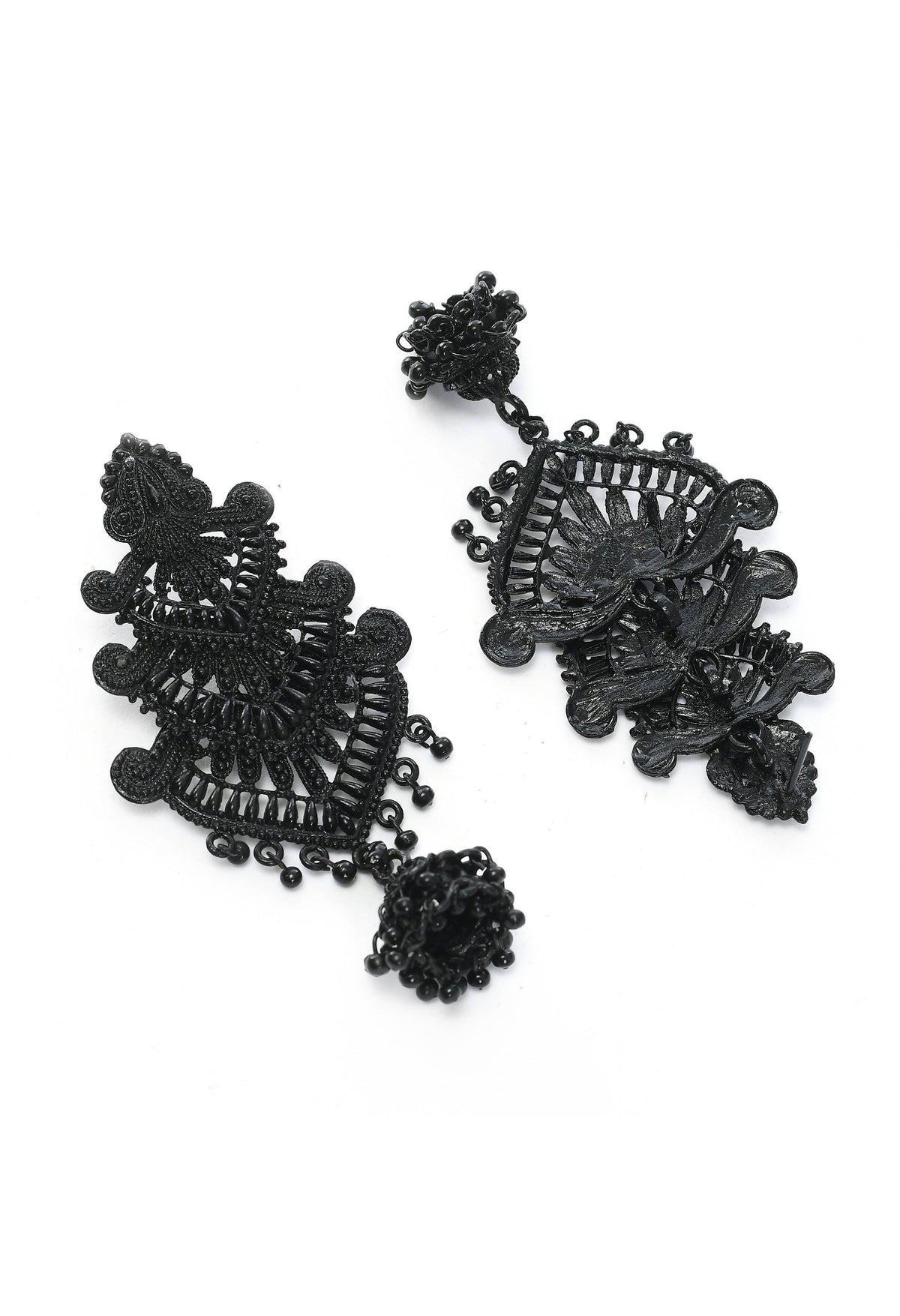 Mominos Fashion Johar Kamal Latest Design Black Color Earrings