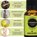 Earth N Pure Lemongrass & Citronella Essential Oils | Grocsy