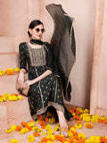 Nayra Cut Embroidered Kurta With Pant And Dupatta Set, Multicolor - Hiral Fashion | Grocsy