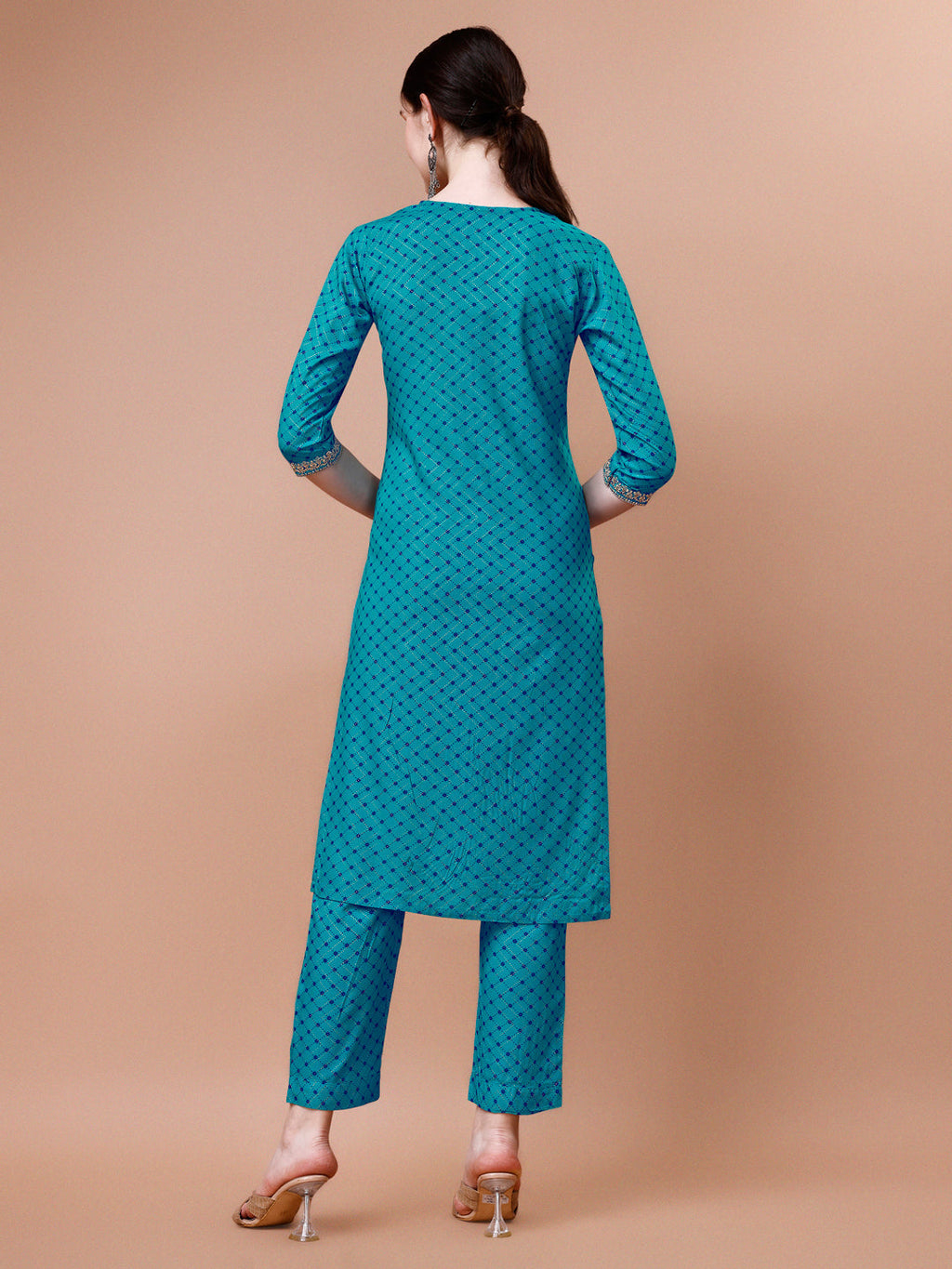 Printed & Embroidered Kurta With Pant And Dupatta Set, Multicolor - Hiral Fashion | Grocsy
